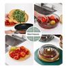 Kitchen Dust Proof Food Cover Stackable Heat Preservation Reusable Transparent Lid for Family Gathering Party