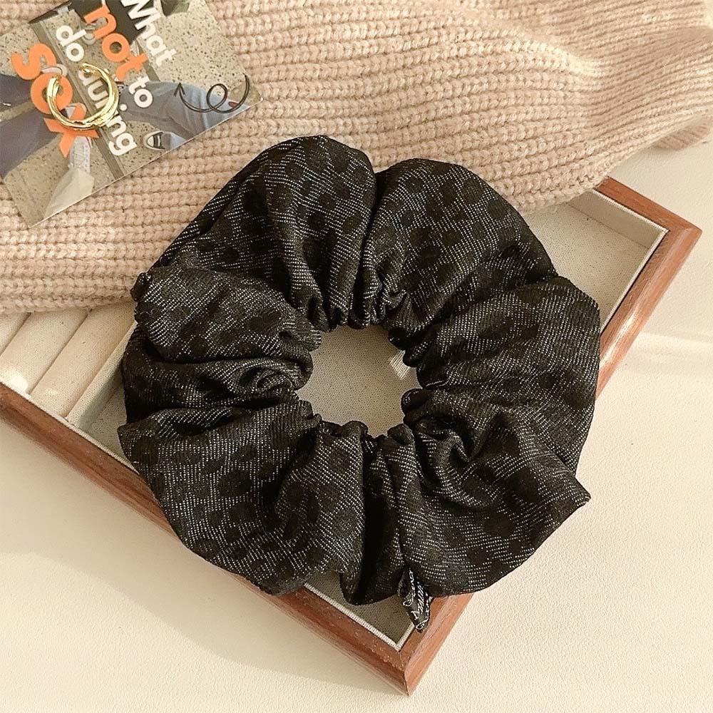 New Autumn/Winter Large Leopard Pattern Large Intestine Hairband Balls Hair Rope Lazy Wind Rope Versatile Hair Accessories