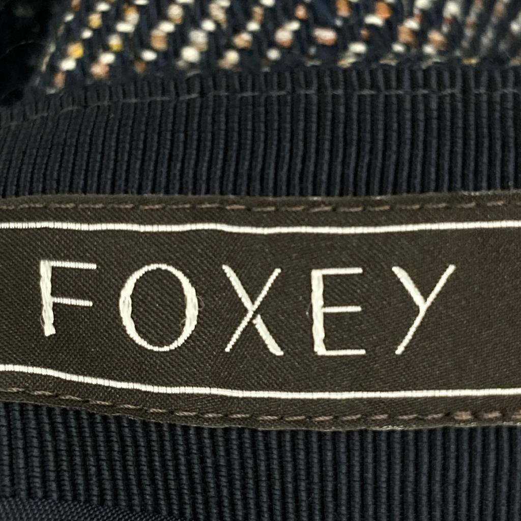 FOXEY 39701 Navy Flare Skirt skirt 38 NavyUsed