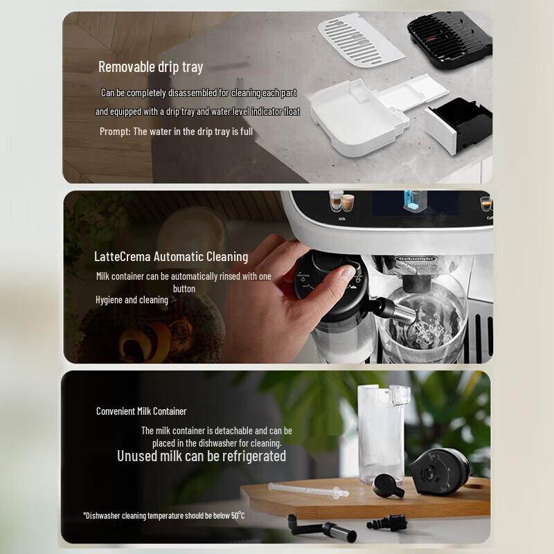 Delonghi E LatteMax Fully Automatic Espresso Coffee Machine CN plug (adapter included)