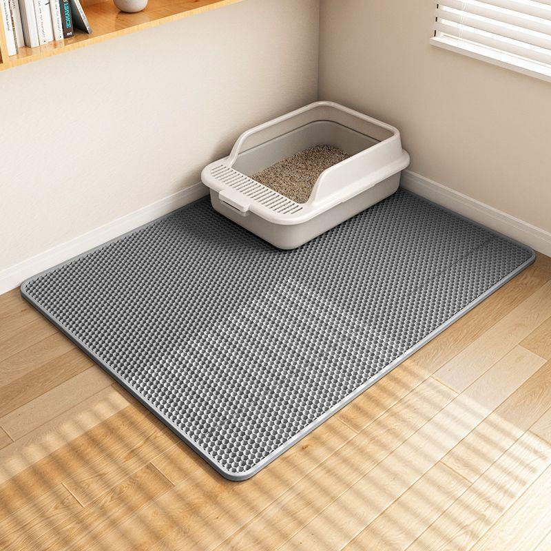XL Double Layer Washable Cat Litter Mat - Anti-Tracking, Anti-Splash, Protective Pad High-grade Gray Double Layer Washable [XXS]
