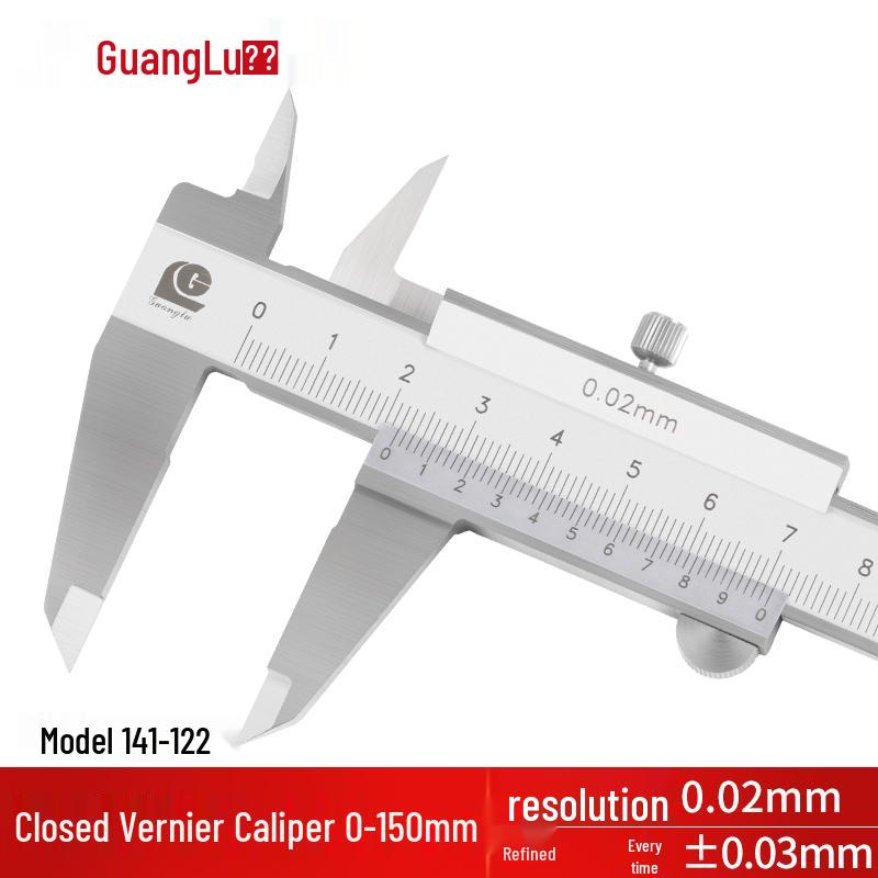 Guilin High Precision Vernier Caliper 0-150mm - Industrial Grade Mechanical Oil Mark Wire Card