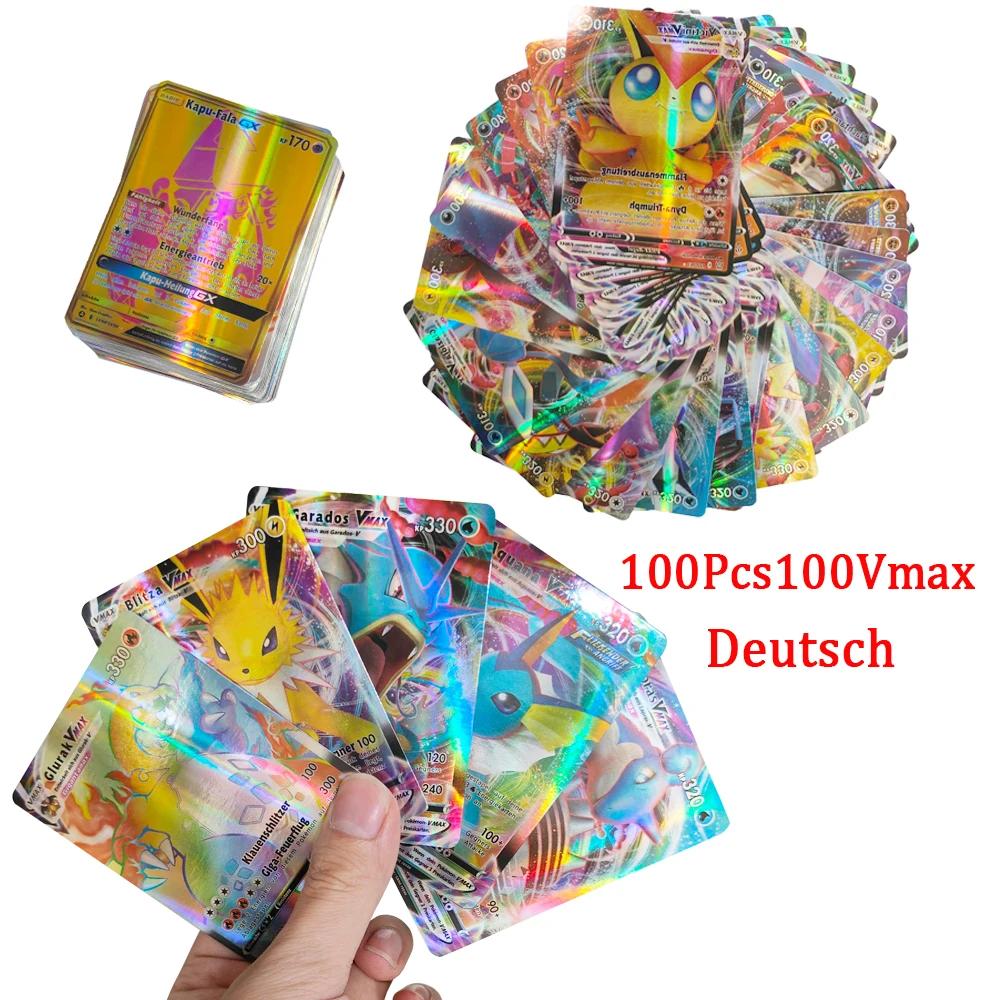 60-100Pcs New English French Spanish Pokemon Cards GX MEGA EX TAG TEAM Vstar Game Battle Card Hot Sale Collection Card Kids Children Gift Present