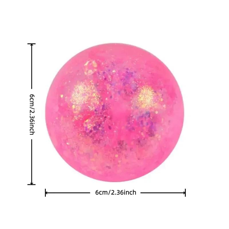 

1-Piece Iridescent Soft Squishy Ball, Sleek Iridescent Style Durable TPR with Bouncy, Calming Squeeze синий