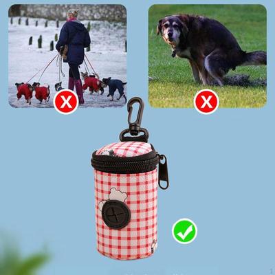 Dog Poop Bag Holder and Dispenser Trash Outdoor Waste Carrier