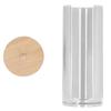 PS Makeup Cotton Swabs Holder Transparent Cosmetic Pads Container Cotton Rounds Holder  Bathroom
