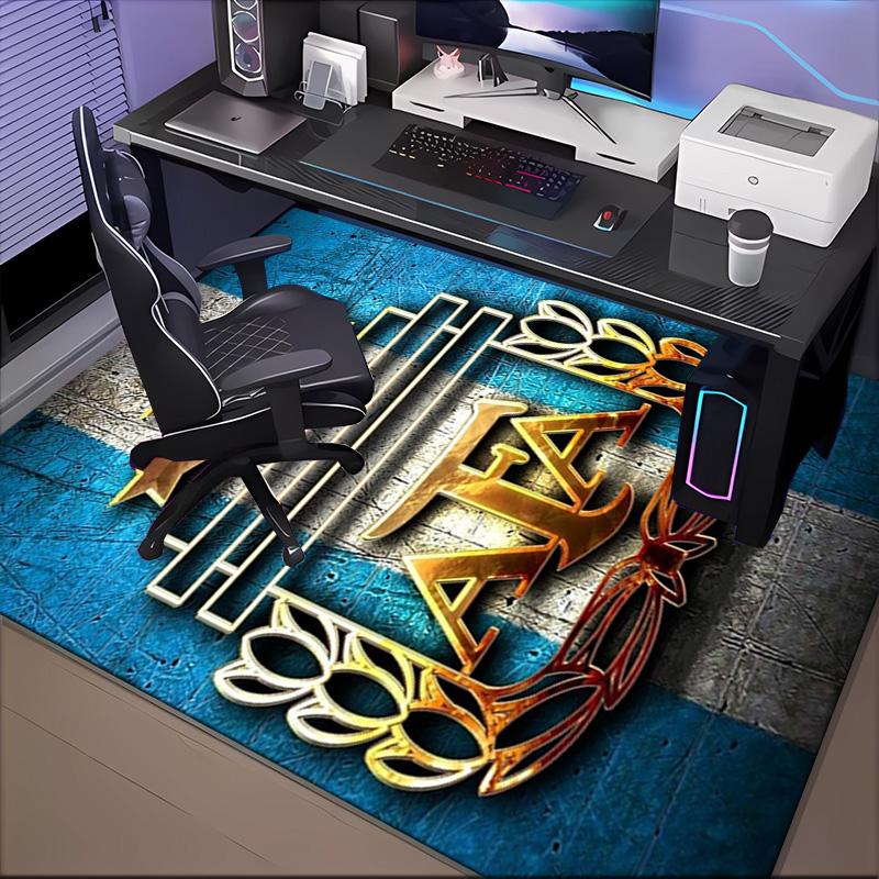 Argentina Football club Printed Office Carpet Chair Cushion  Entryway Rug, Rugs for Living Room, Bedroom Christmas gifts