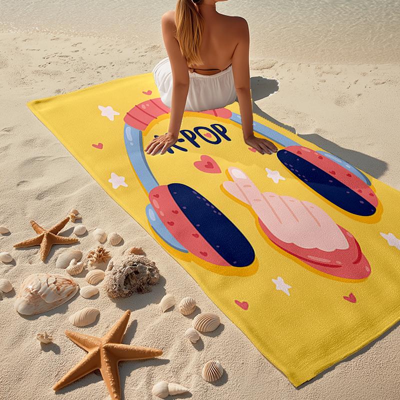 KPOP Fashion Beach Towel: Ideal for Summer Adventures Soft, absorbent and quick drying suitable for swimming and bathing