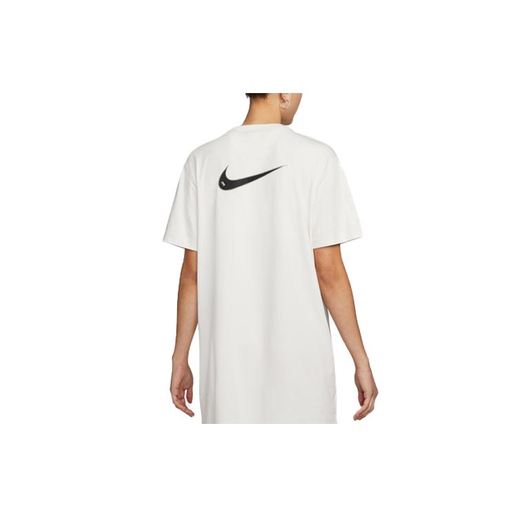 New Nike Short Sleeved Dresses Women's Phantom Gray White DM6192-030