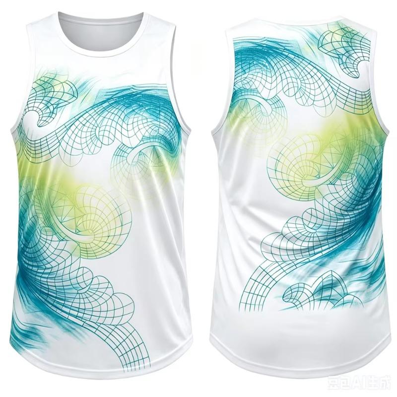 Fashion Tennis Sports Men's Tank Top Casual Sleeveless Shirt Outdoor Running Fitness Clothing Summer Quick Dry Breathable Vest