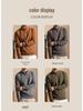 Men's 100% Wool High Collar Zipper Sweater - Thick, Warm Knitted Base Layer for Autumn/Winter