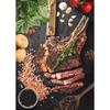 Delicious Grilled Tomahawk Steak Posters Retro Meat Cuts Steak Guide BBQ Prints Canvas Painting Wall Pictures Home Kitchen Decor