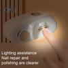 Elektrisk nagelklippare polerare med LED-lampa 3-hastigheter uppladdningsbar 2-i-1 automatisk nagelfil baby barn vuxna seniorer manikyr trimmer