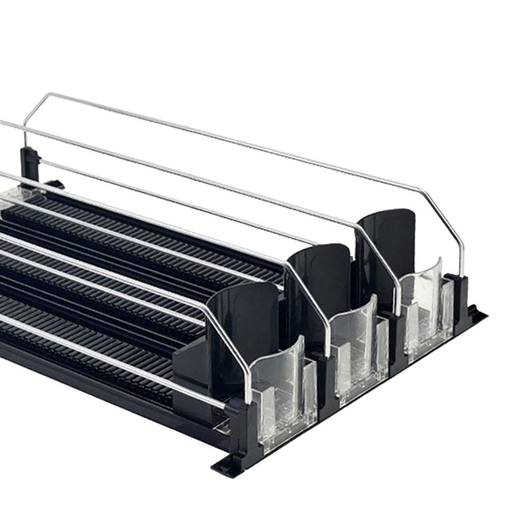 Getränke-Organizer für den Kühlschrank Federbelastete Getränkelagerung für Kühlschränke Verkaufsautomaten Cafés Restaurants Warenregale