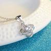 LUXY MOON Female Short Paragraph Clavicle Chain Pendant Simple Lucky Clover Pendant  Necklace