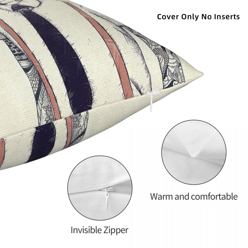 Gentleman Becomes A Hipster Square Pillowcase Polyester Linen Velvet Pattern Zip Decor Sofa Cushion Cover