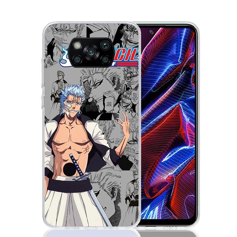 Bleach Grimmjow Case Phone Cover for Xiaomi Redmi Note 10 9 9S 8 8T 7 5 Pro Mi 12T 11T 10T 9T 12 11 Lite A3 A2 Trend Fundas Mi 1