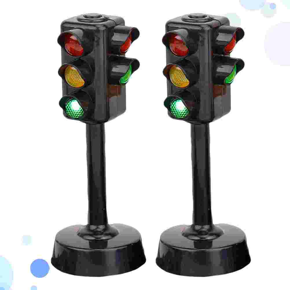 2 stücke Rolle Spielen Ampel Zebrastreifen Signal Spiel Kinder Verkehrs Pretend Spielen Verkehrs Lampe Spielzeug Kinder Fähigkeiten Entwicklung Spielzeug