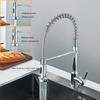 Chrome Spring Pull Down Kitchen Faucets Stream Spray Head Hot Cold Water Tap Stainless Steel Rotation Kitchen Mixer Tap Crane