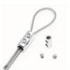 10 Pcs For 1.5mm Steel Wire Cable Clamp Double Hole Metal Copper Clips Stainless Steel Rope Sling Tools Fastening Accessories