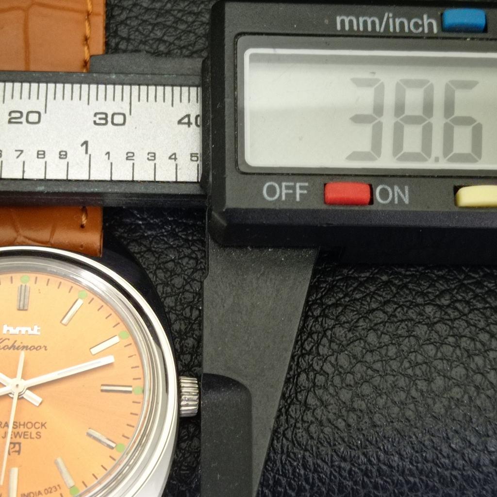 HAND-WINDING VINTAGE HMT KOHINOOR INDIAN MENS BROWN COLOR DIAL WATCH A440990-4 HT-a440990