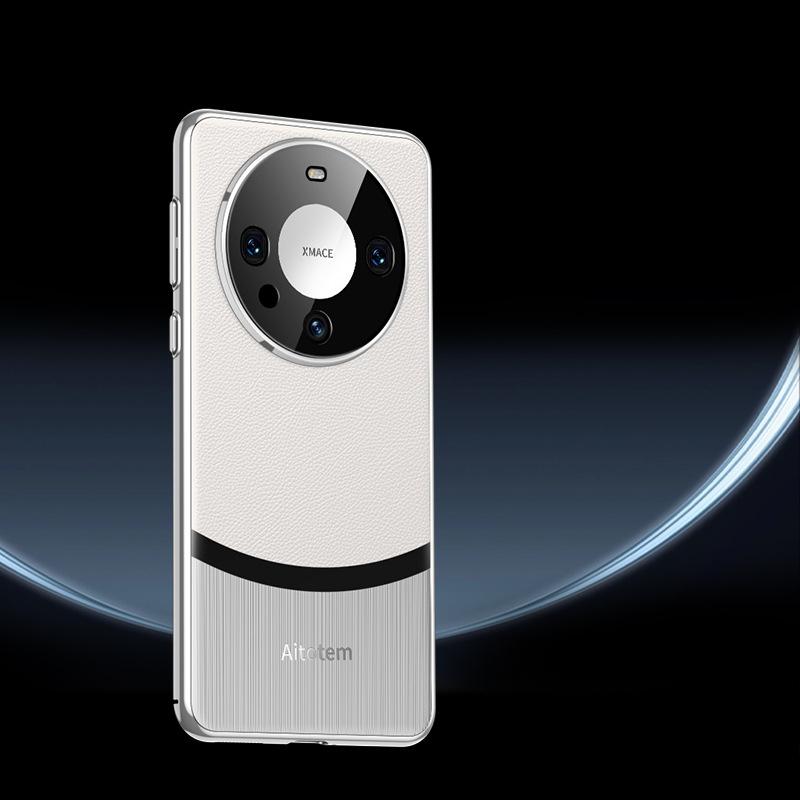 

Подходит для чехла для мобильного телефона Huawei Mate60pro RS Extraordinary Master Creative Mate50 Всесторонний M40 Противоударный Однотонный Кожаный Чехол Huawei Mate 40