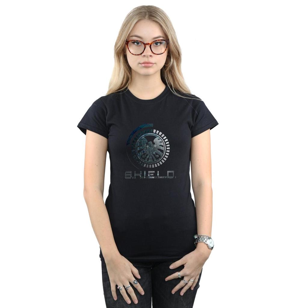 Marvel Womens/Ladies Agents Of SHIELD Circuits Cotton T-Shirt