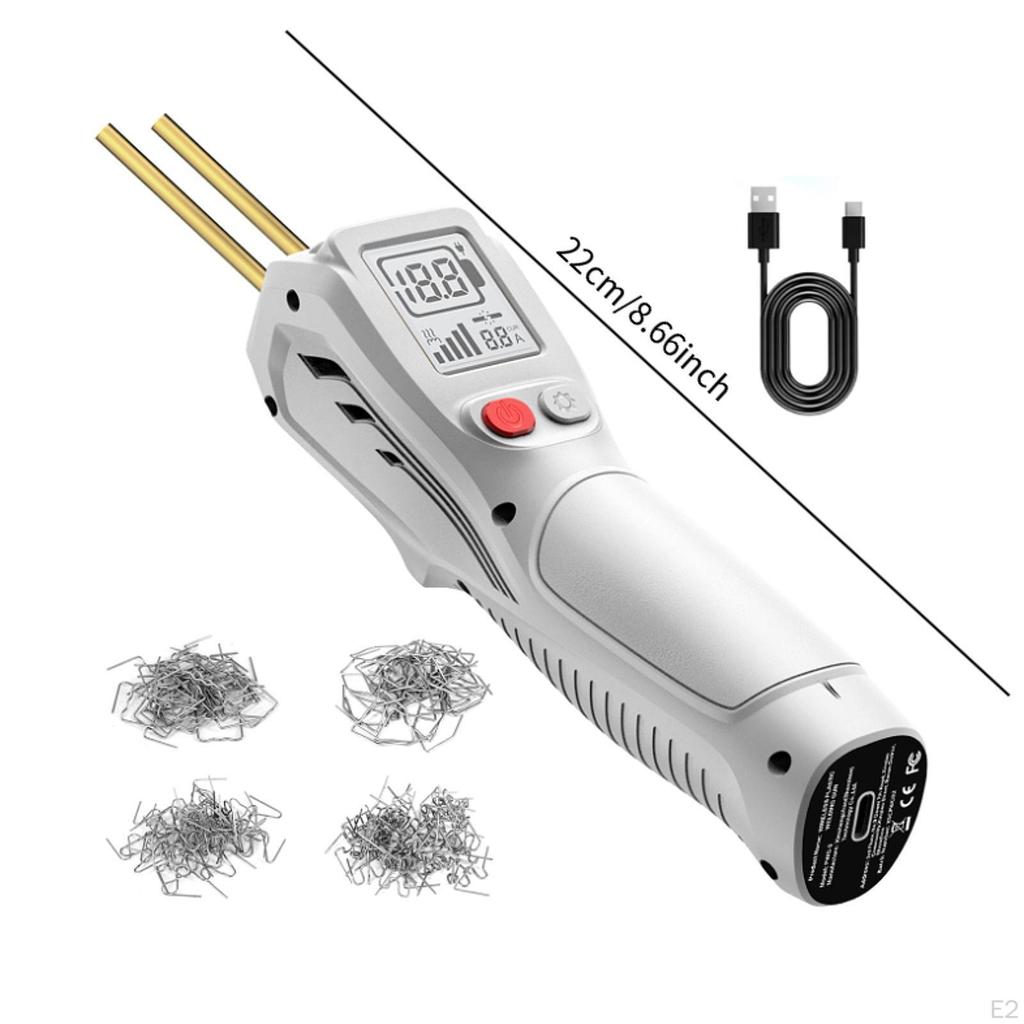 Cordless Plastic Welding Tool with Handle for Car Repairs And 200 Staples
