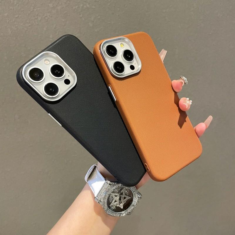 Cross Grid Pattern Suitable IPhone 17 Promax Phone Case Apple 16PM New Anti Drop 15PM Protective