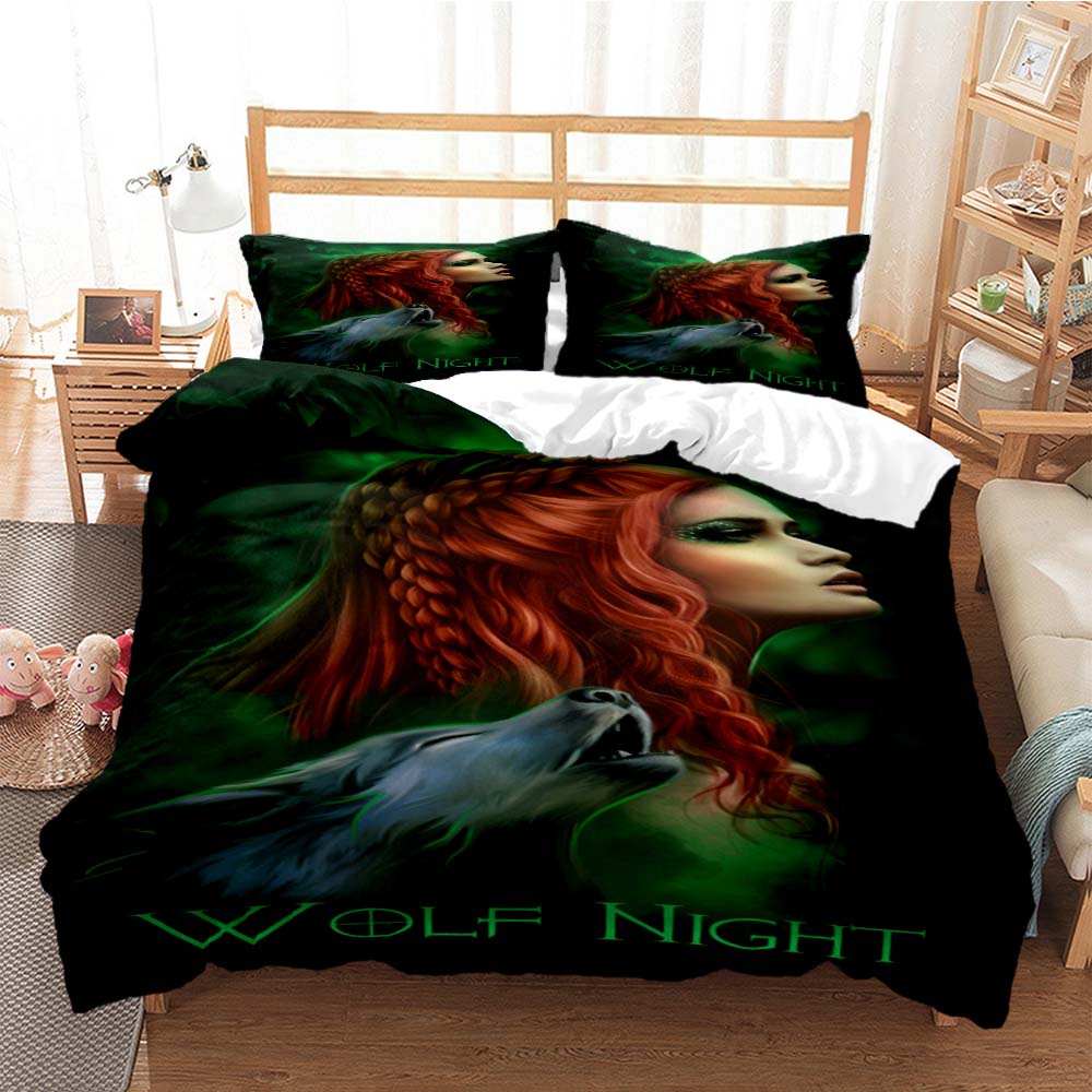 Wolf Digital Print Polyester Bedding Sets Covers Boys Duvet Cover Set For Teens Bedding Set Bed Comforter Set