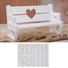 Benches Shaped Heart Chair Silicone Mould for Jewelry Making Crafting Decorative Accessories Easy Demolding