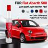 Für Fiat Abarth 500 Lackreparaturstift Touch-Up Kratzerentferner DIY Autozubehör Schwarz Weiß Grau Grün Gelb Rot