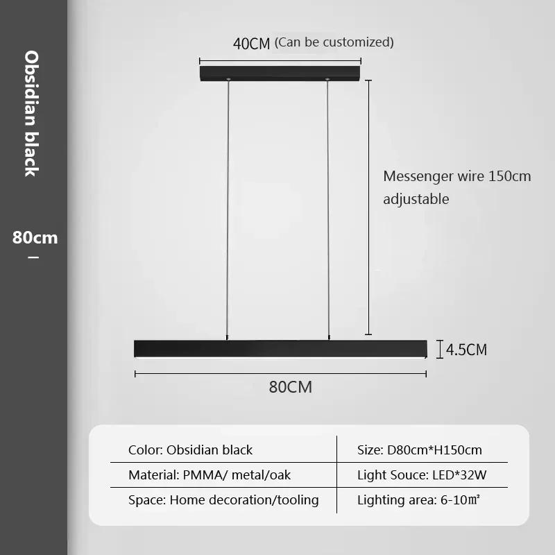 Lumină Pendul LED Modernă Pentru Living, Sufragerie, Restaurant, Birou, Candelabru Lung Simplu, Decor Acasă, Corp de Iluminat, Lampă Suspendată