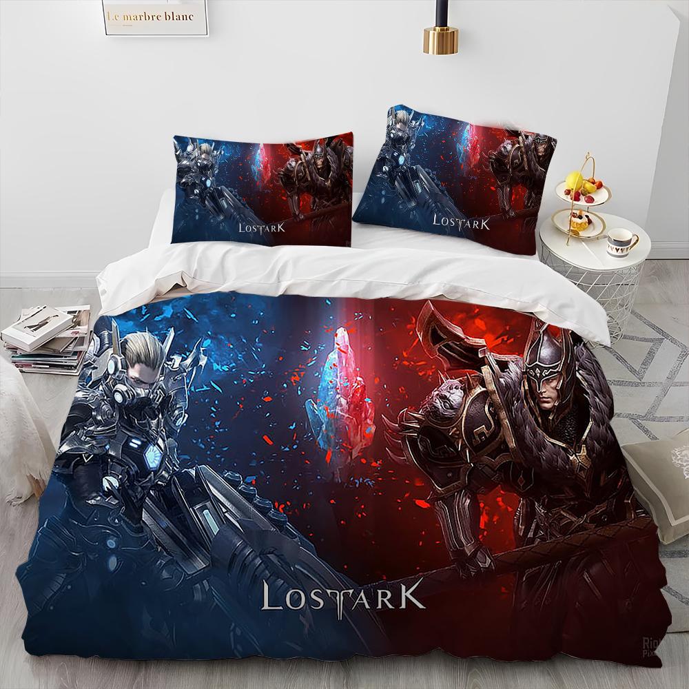 3D Lost ARK Spel Gamer Tecknadstäcke Sängklädesset, Påslakan Sängset Täcke Örngott, King Queen Size Sängklädesset Barn