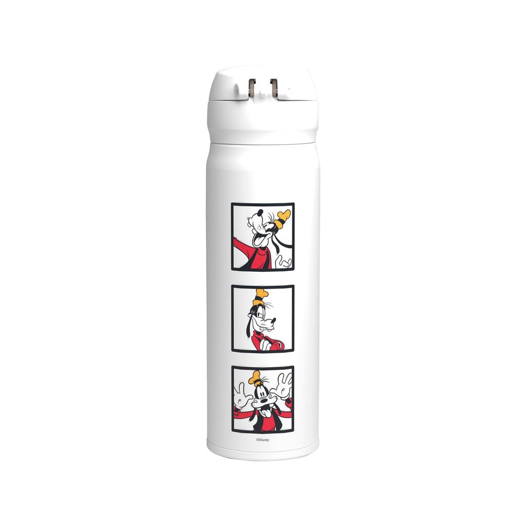 THERMOS Vakuumisolierte tragbare Tasse JNL-506DS GFY 500ml Goofy Design Abnehmbarer Ausgießer Leicht One-Touch Öffnung Edelstahl Hält Getränke heiß