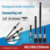 Elektrischer Bohrer Magnetische Sechskant-Verlängerungsstange 6,35 mm, 1/4 Selbstverriegelnder Anschluss