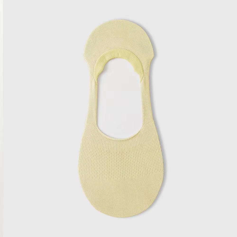 Invisible Cotton Boat Socks with Mesh Design and Silicone Non-Slip, Available In Multiple Colors