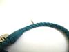 Authentic BOTTEGA BENETA Intrecciato Emerald Green Leather Bangle Bracelet S #a670  Refurbished
