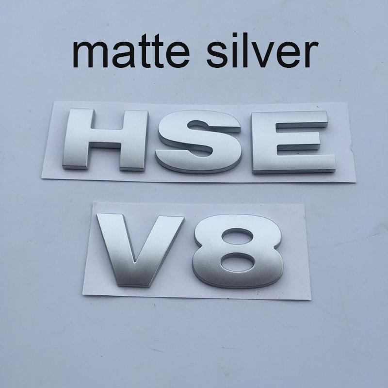 ABS 3D Letters Emblem V8 HSE Badge For Discovery 3 4 Freelander 2 Car Styling Tail Trunk Sticker