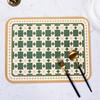 Retro Heat Resistant Placemat Oil-Proof Waterproof Pu Leather Dining Room Table Mat Kitchen Tableware Bistro Bar Home Decor