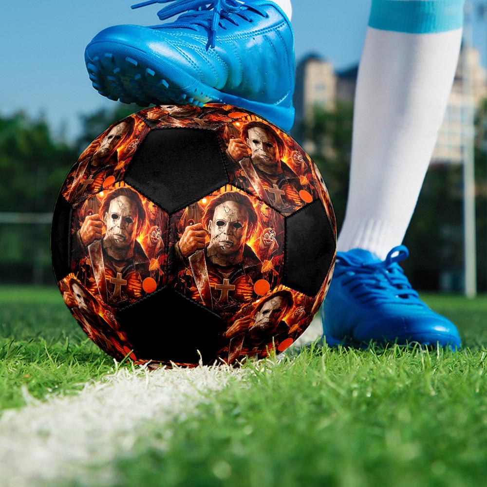 Halloween Horror Theme Size 5 Soccer Ball, Suitable for Both Indoor and Outdoor Matches, a Gift Suitable for Everyone.