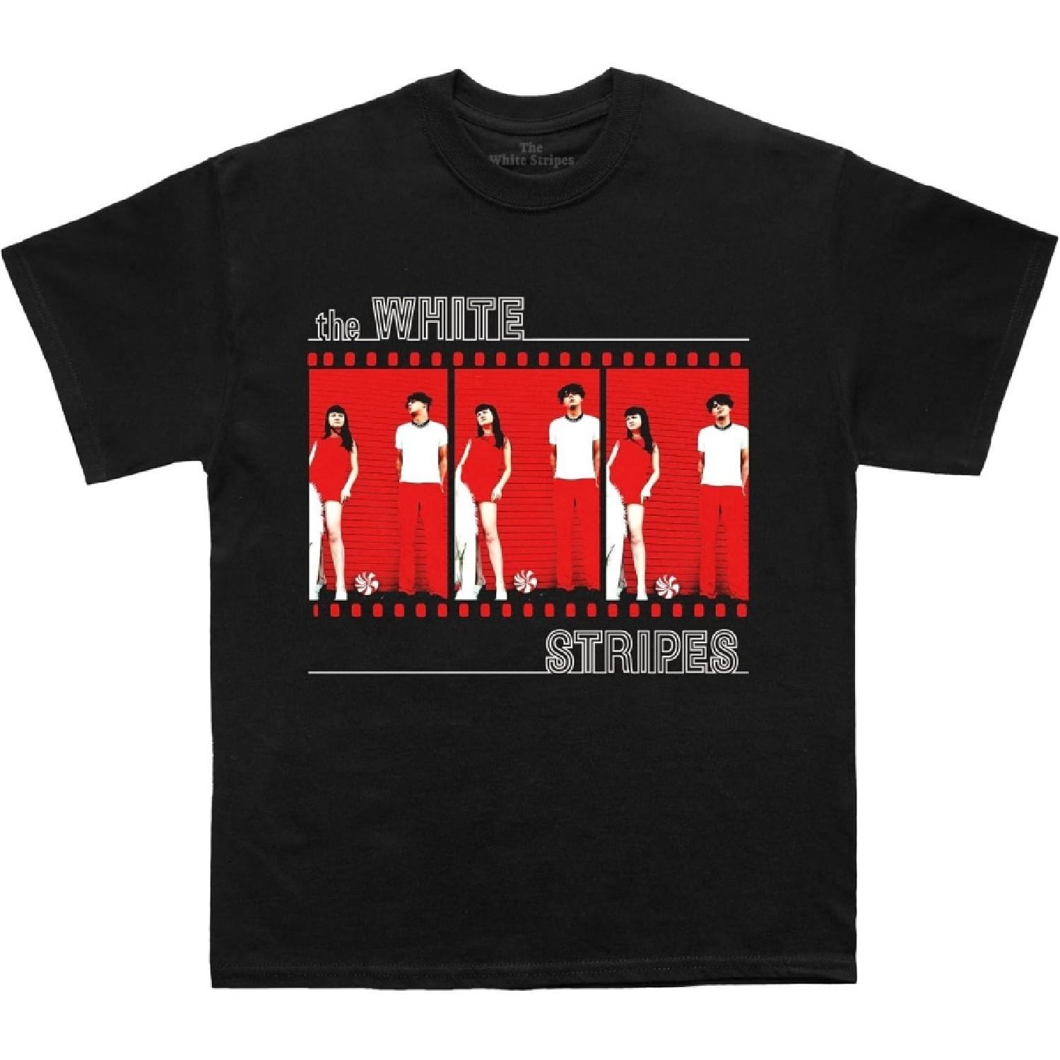 The White Stripes Men s Film Strip T-Shirt Black _ Officially Licensed Merchandise S