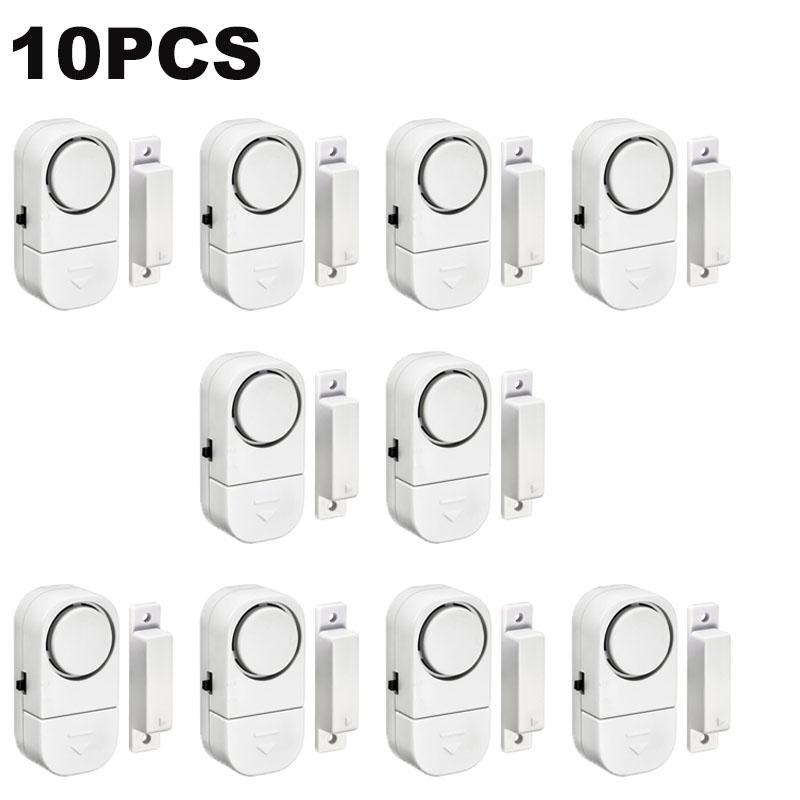 1–10 Stück kabelloser Türsensor, Mini-Fenstertür-Alarm, magnetischer Sensor, kabelloser Heimfenster-Türeinstieg, Anti-Dieb-Sicherheitsalarm, 90 dB