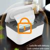 Scatola Salviette Umidificate Dispenser Carta Portatile con Coperchio Scatola Porta Salviette Antipolvere Organizzatore Auto per Bambino Tovagliolo Caldo