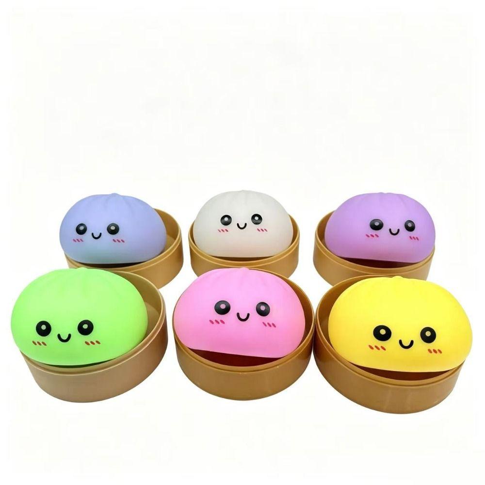 Electronic Dumpling Squishes Food Ornament Glowing Dumplings LED Bun Night Light Children Gift