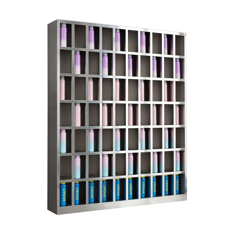 WEZHO 304 Stainless Steel 45-Compartment Cup Cabinet