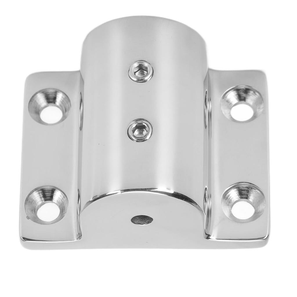 Boat Hand Rail Fitting 316 Stainless Steel Marine Yacht Handrail Rectangle Stanchion Base 7 8in Hole