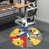 1PC Dogs Bones Office Round Area Rug, Mat Suitable For Office, Under Office Chairs Bedroom Living Room Home Decor, Room Deco