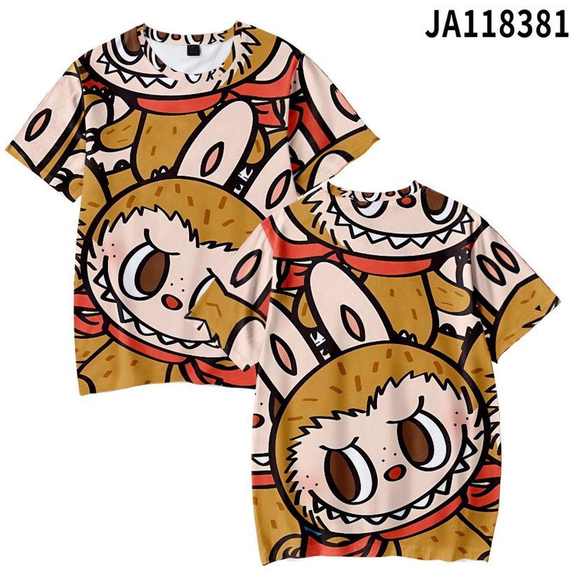 Adult cartoon trendy printed personalized casual T-shirt men