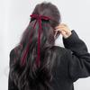 2pcs Vintage Red Velvet Bow Hair Clip For Women Girls Korean Long Tassel Ribbon Hairpins Barrettes Headwear Hair Accessories